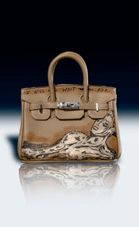 Small Painted Vegan Leather Tote, 8x4x6 - Patrick Church
