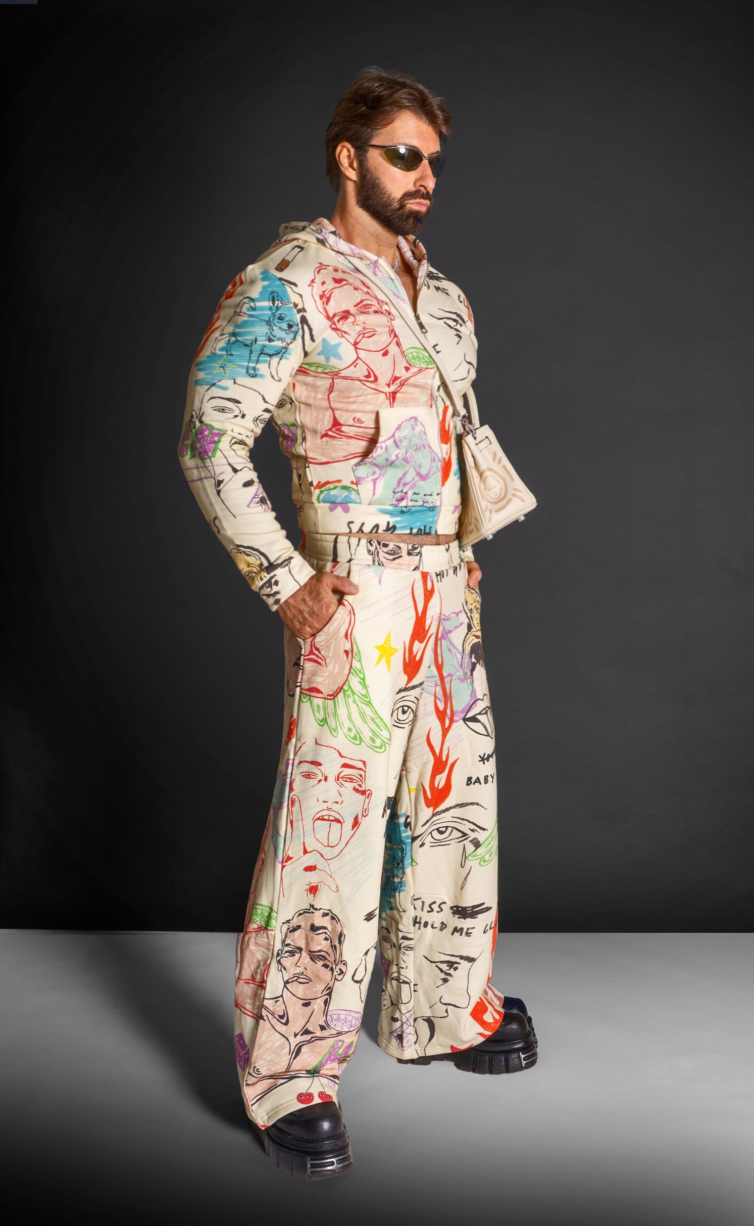 L'AMOUR Wide-Leg Sweatpant - Patrick Church