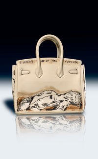 Medium Painted Vegan Leather Tote, 10x5x7 - Patrick Church