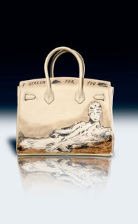 Large Painted Vegan Leather Tote, 12x9x6 - Patrick Church