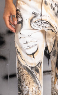 Hand Painted 'Beyond Love' Pants - Patrick Church