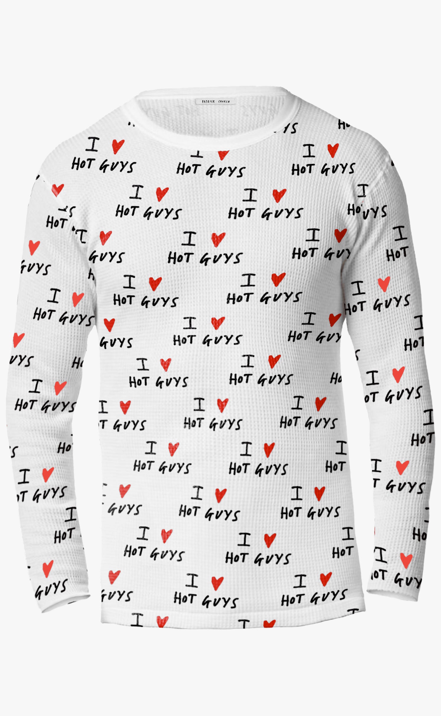 'I ❤️ HOT GUYS' Thermal Shirt - Patrick Church