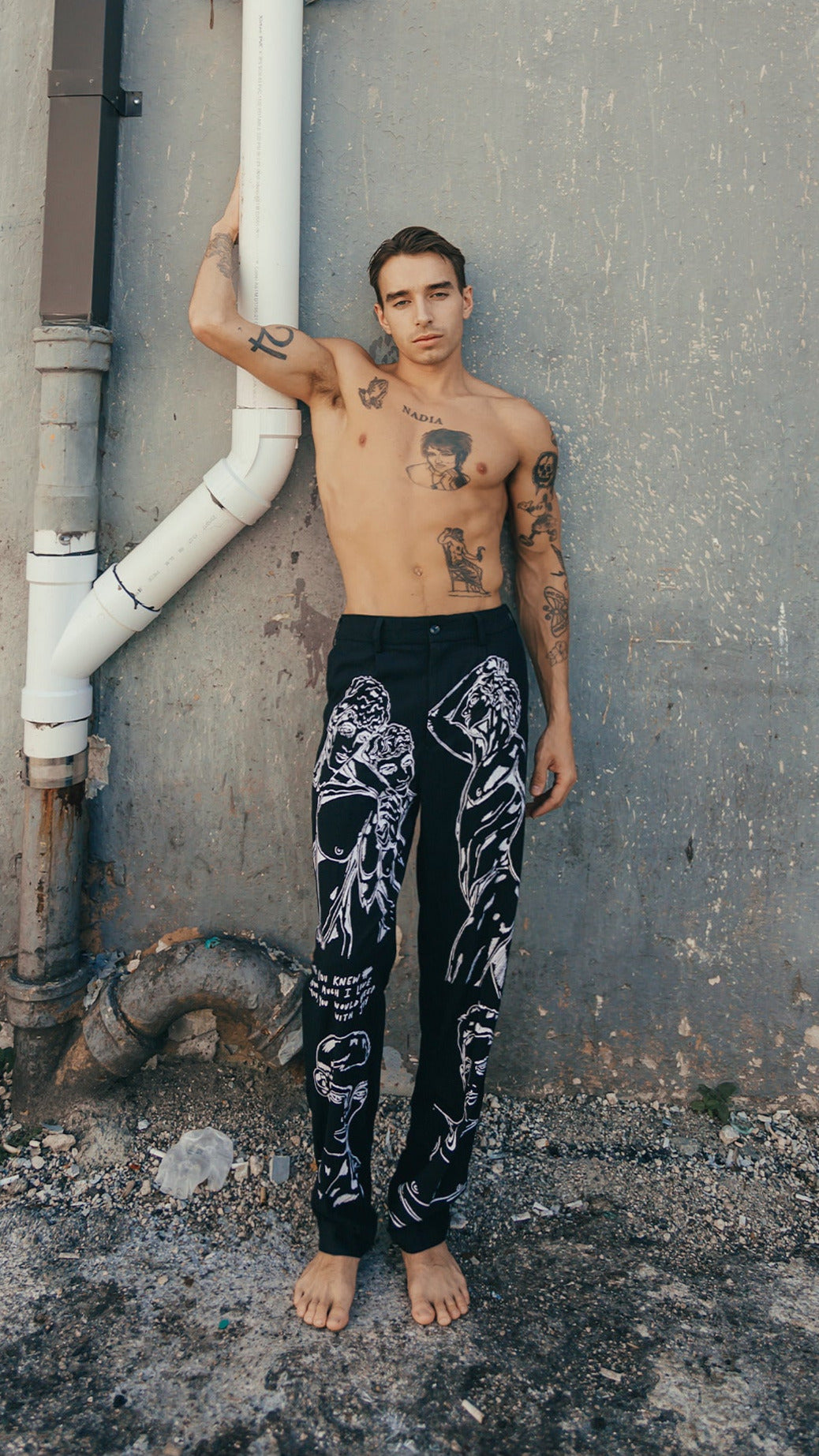 'Boyfriend' Pleated Trousers - Patrick Church
