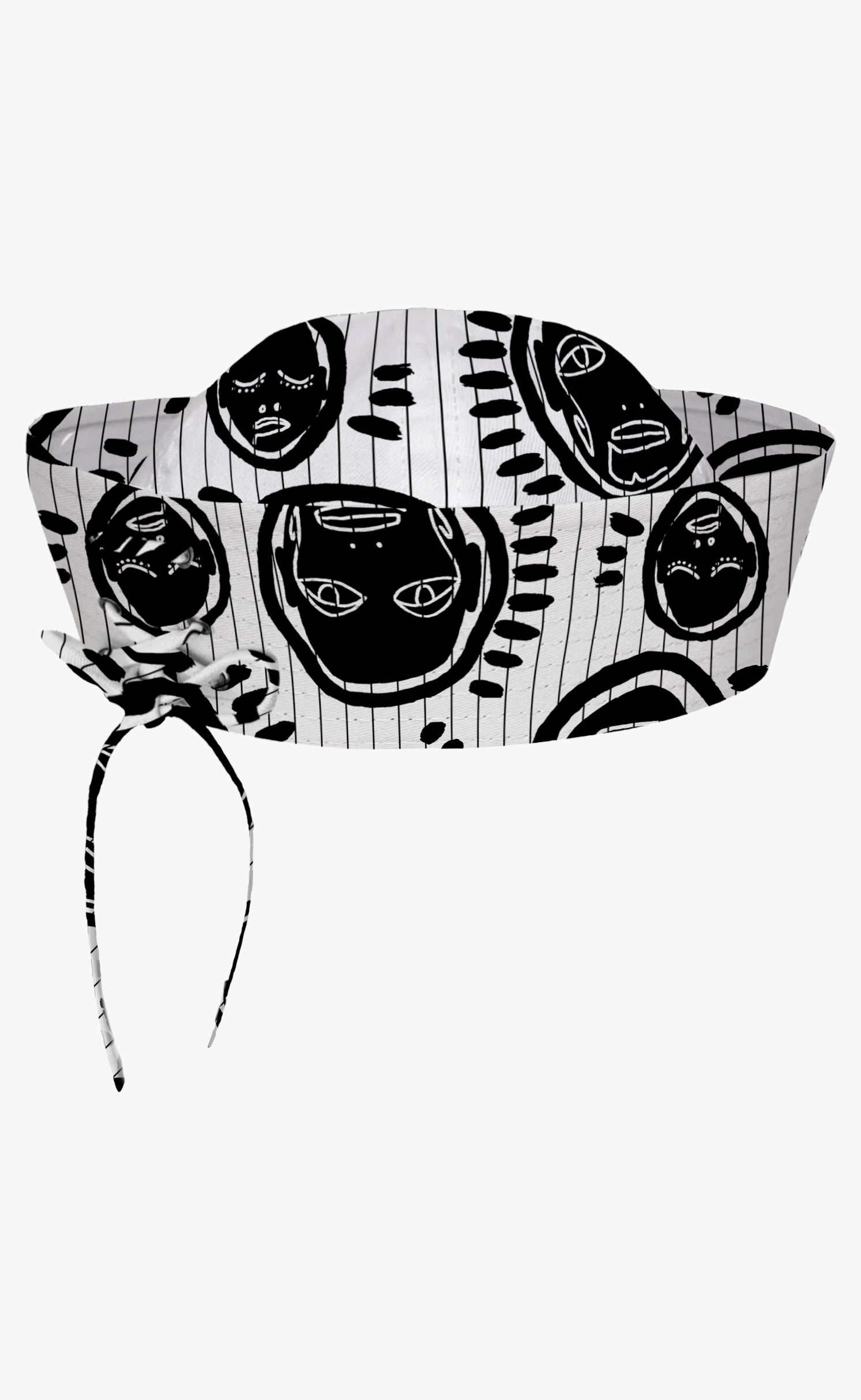 Stripe 'All Over You' Lace-Up Sailor Cap - Patrick Church