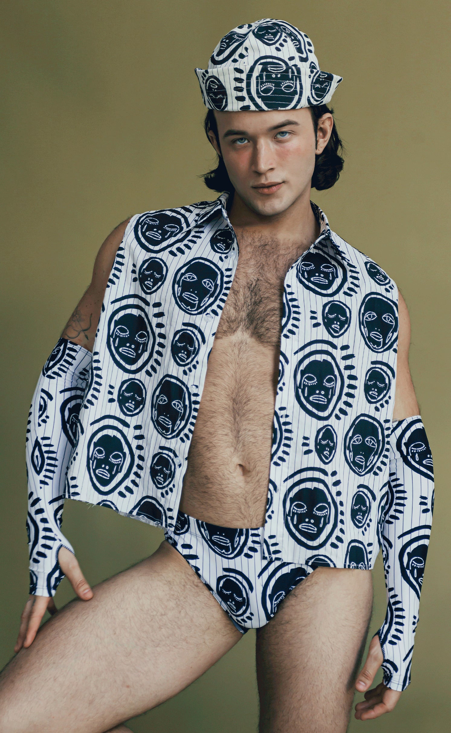 Stripe 'All Over You' Sleeveless Shirt - Patrick Church