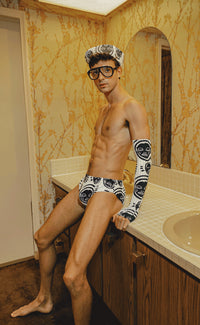 Strip 'All Over You' Fingerless Gloves - Patrick Church