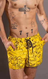 'Everybody's Crush' 5" Swim Shorts - Patrick Church