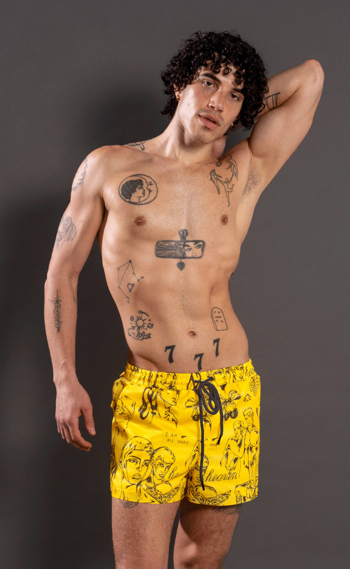 'Everybody's Crush' 5" Swim Shorts - Patrick Church