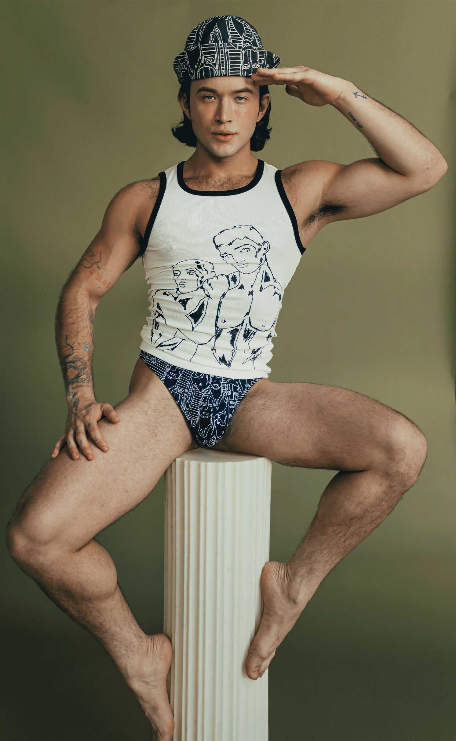 'Get In Line' Swim Thong - Patrick Church