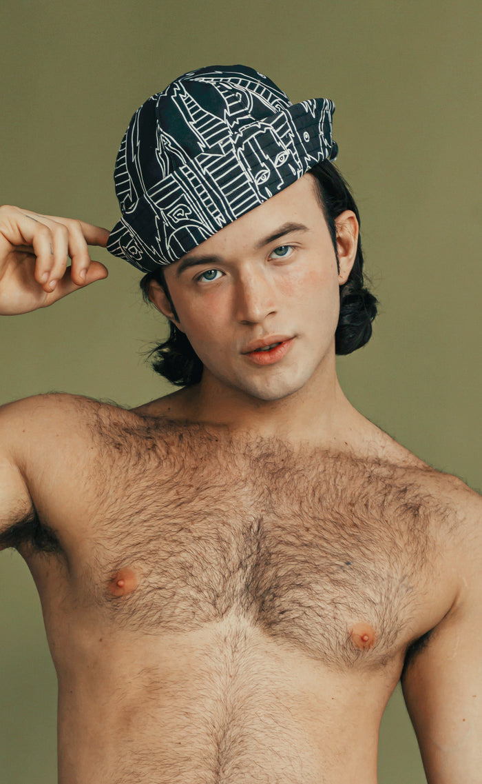 'Get In Line' Lace-Up Sailor Cap - Patrick Church