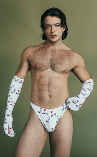 'I ❤️ HOT GUYS' Swim Gloves - Patrick Church