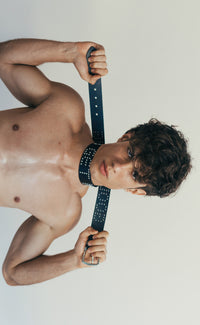 'Good Boys Get Nothing' Studded Belt - Patrick Church