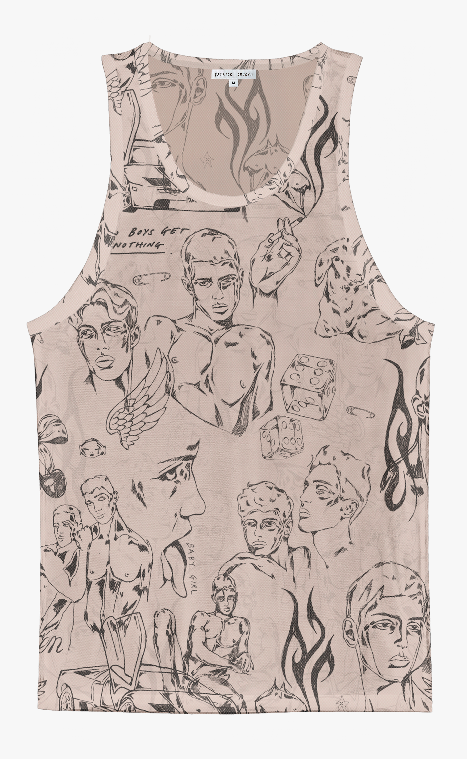 'Everybody's Crush' Mesh Tank Top - Patrick Church