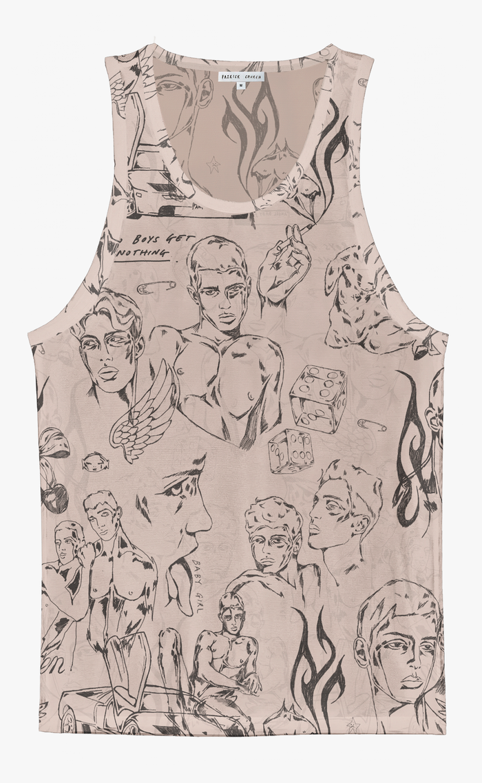 'Everybody's Crush' Mesh Tank Top - Patrick Church