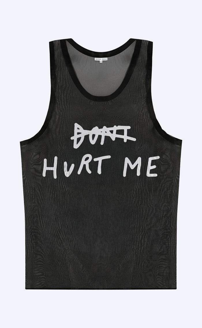 'Don't Hurt Me' Mesh Tank Top - Patrick Church
