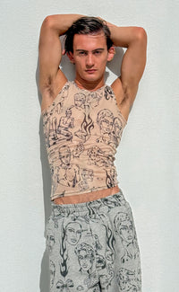 'Everybody's Crush' Mesh Tank Top - Patrick Church