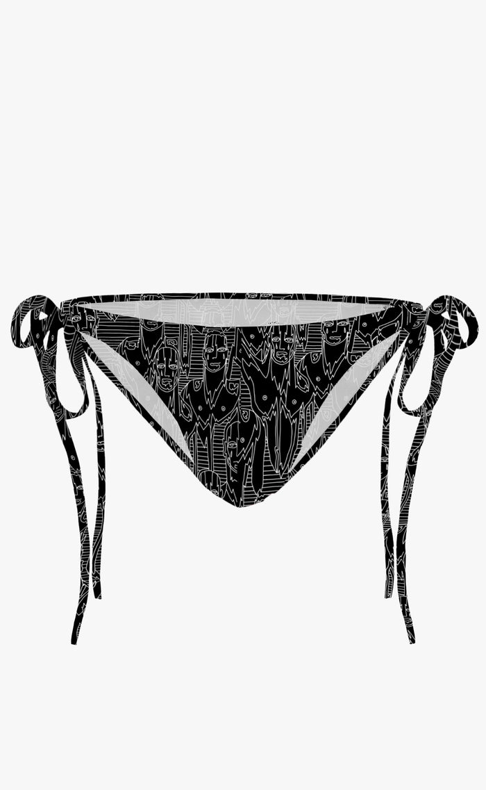 'Get In Line' Side Tie Swim Brief - Patrick Church