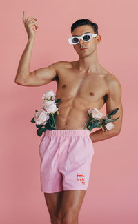 'The Lovers' Embroidered Shorts - Patrick Church