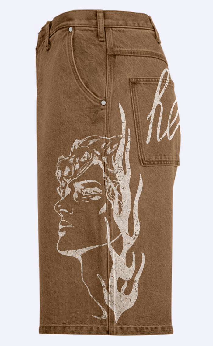 'Wasted Days' Baggy Denim Shorts - Patrick Church