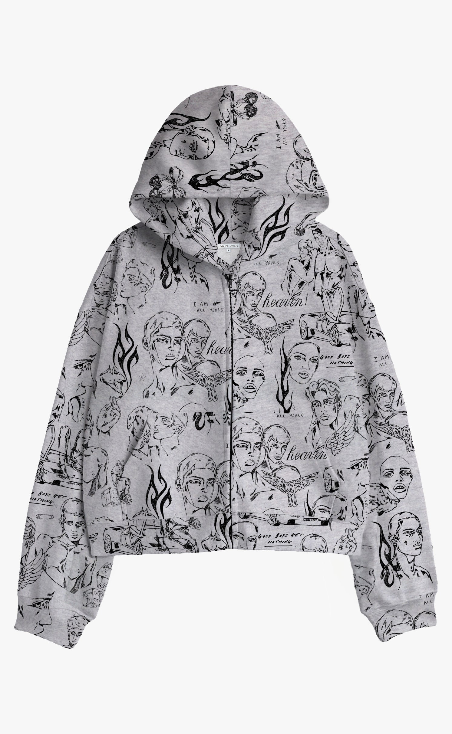 'Everybody's Crush' Zip-up Hoodie - Patrick Church
