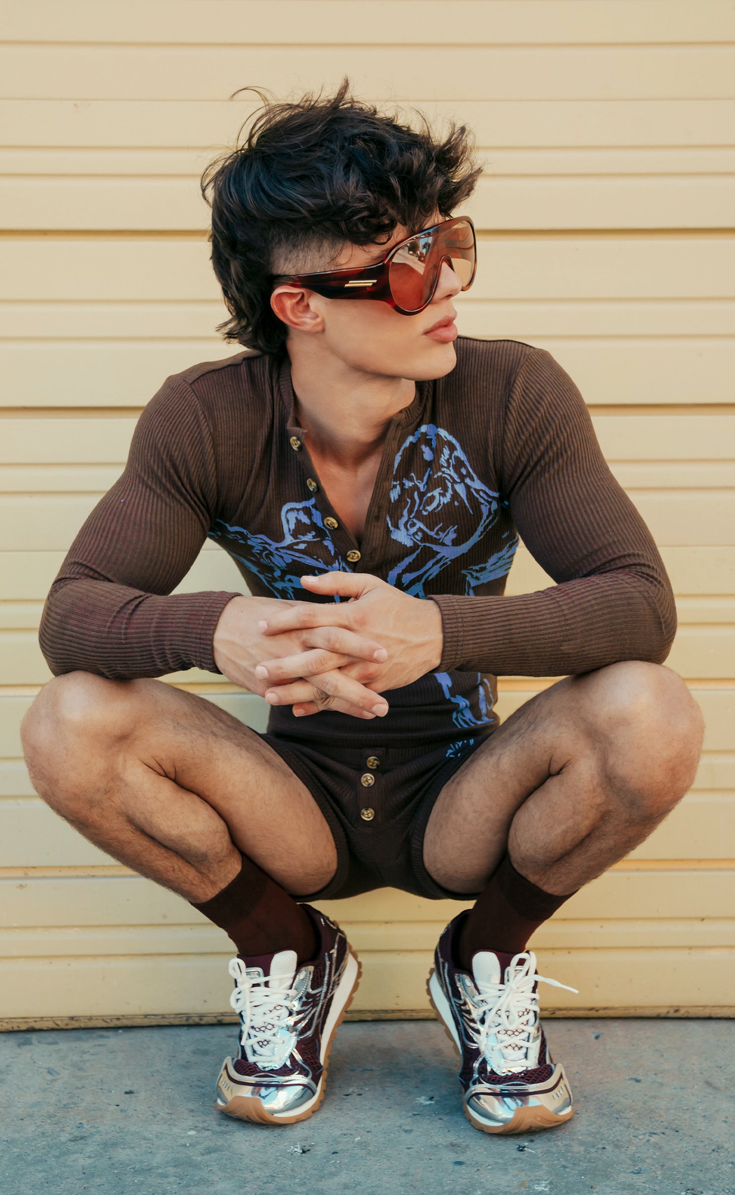 'The Lovers' Button Down Shorts - Patrick Church