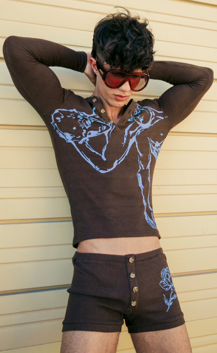 'The Lovers' Button Down Shorts - Patrick Church