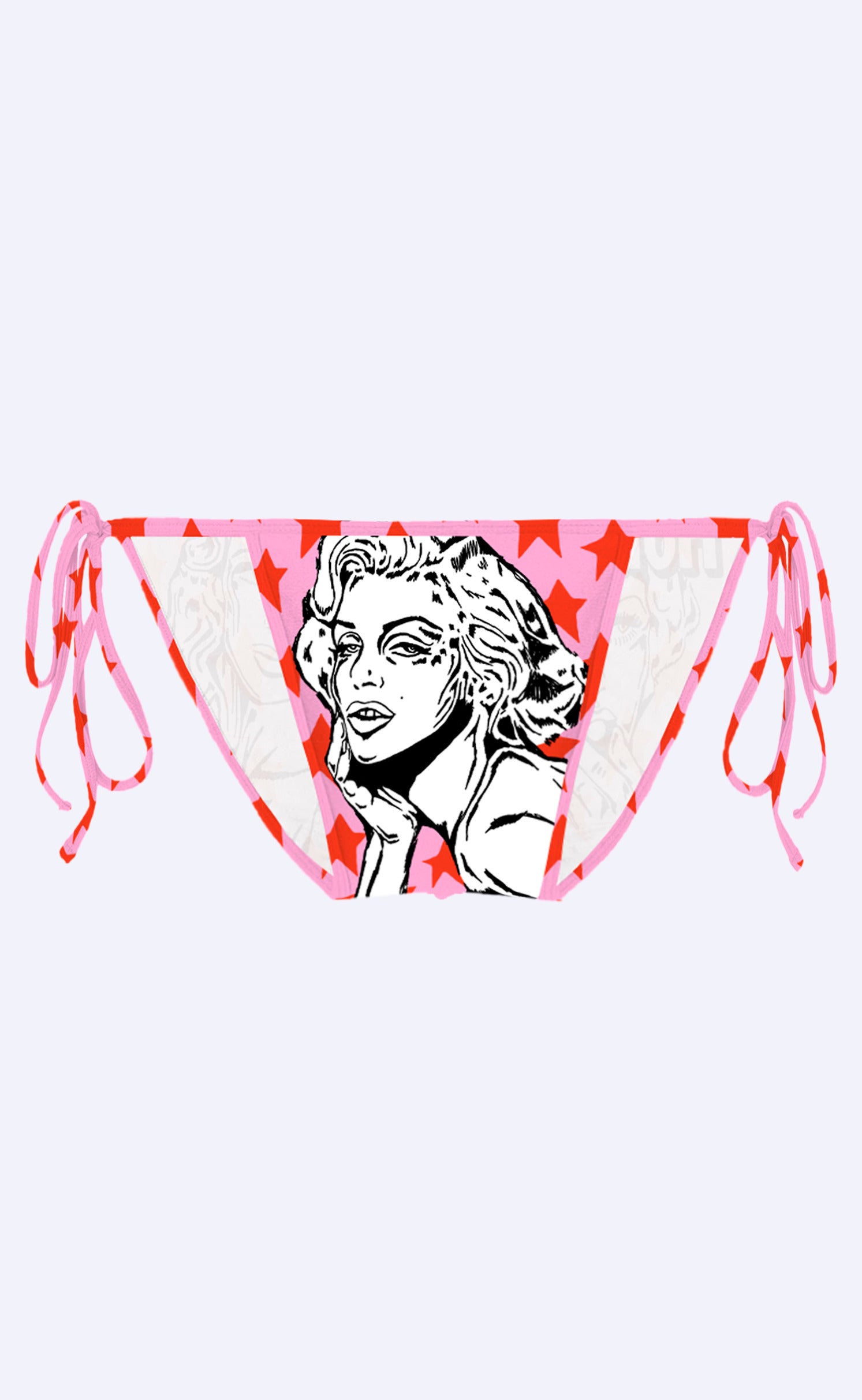 'UR A STAR' Side Tie Swim Brief - Patrick Church