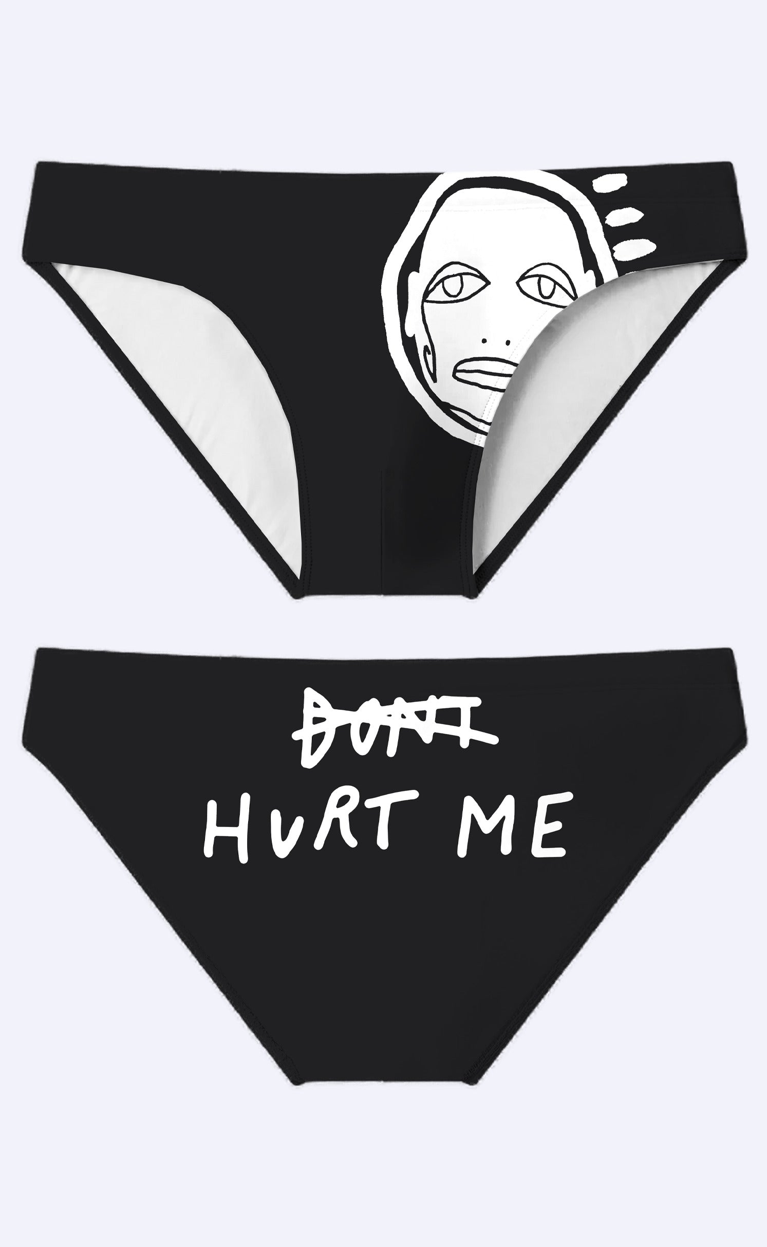 'Don't Hurt Me' Swim Brief - Patrick Church