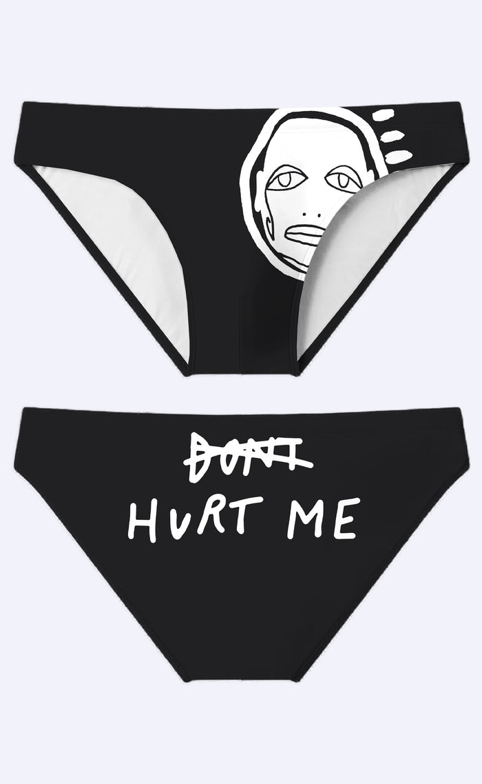 'Don't Hurt Me' Swim Brief - Patrick Church