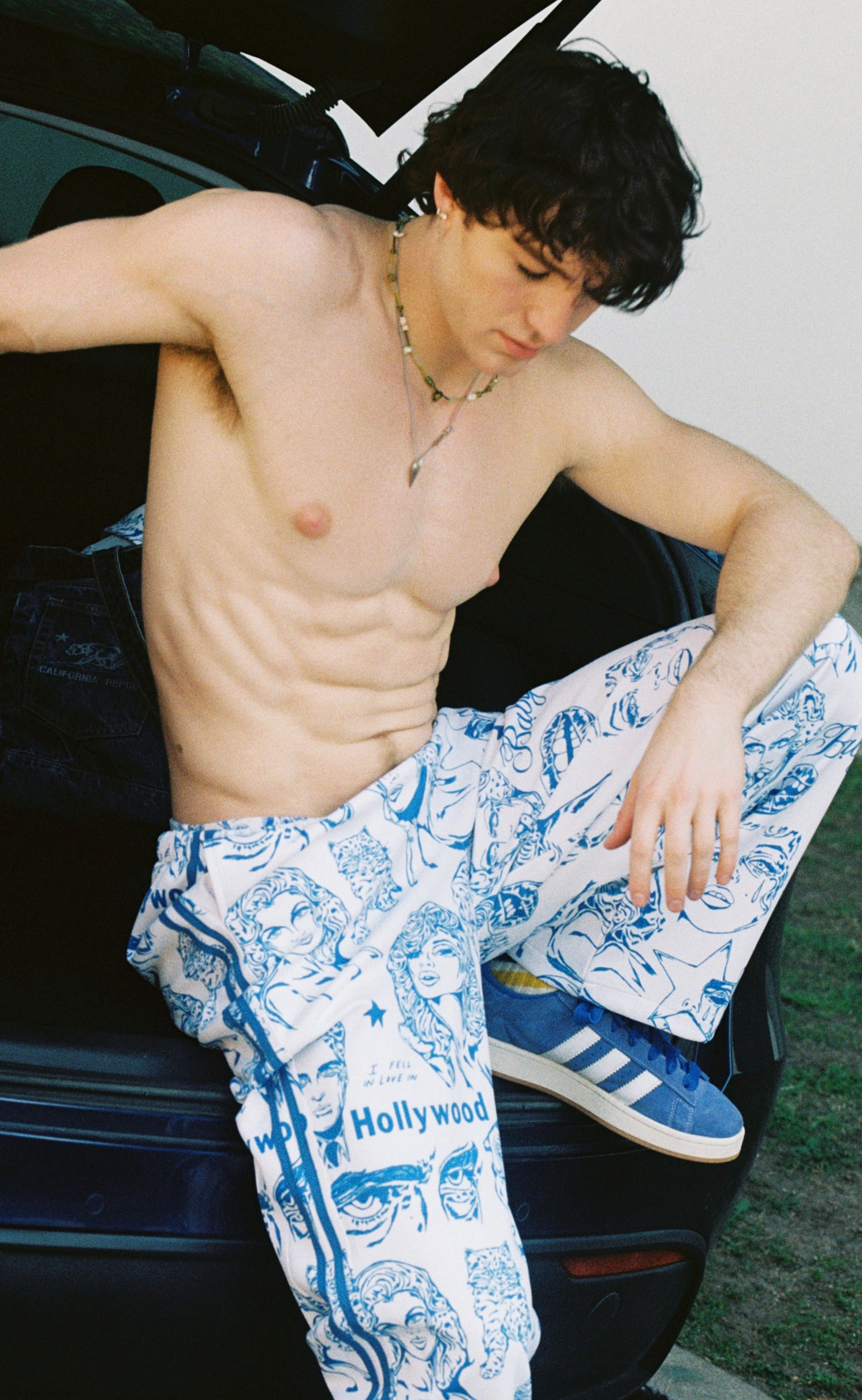 'California Blues' Wide-Leg Track Pant - Patrick Church