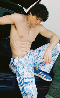 'California Blues' Wide-Leg Track Pant - Patrick Church