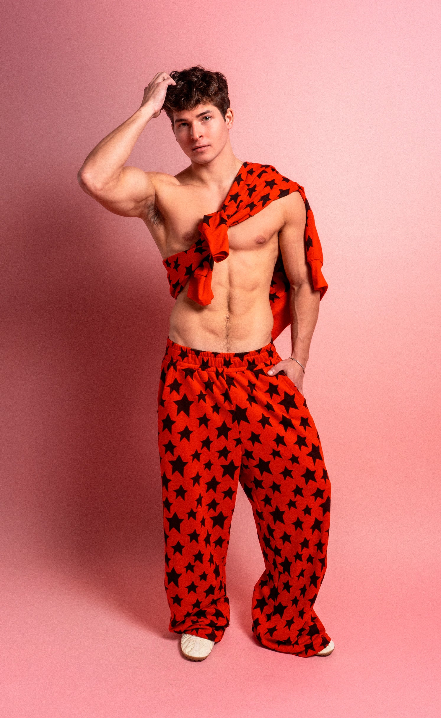 'Star Boy' Wide-Leg Sweatpant