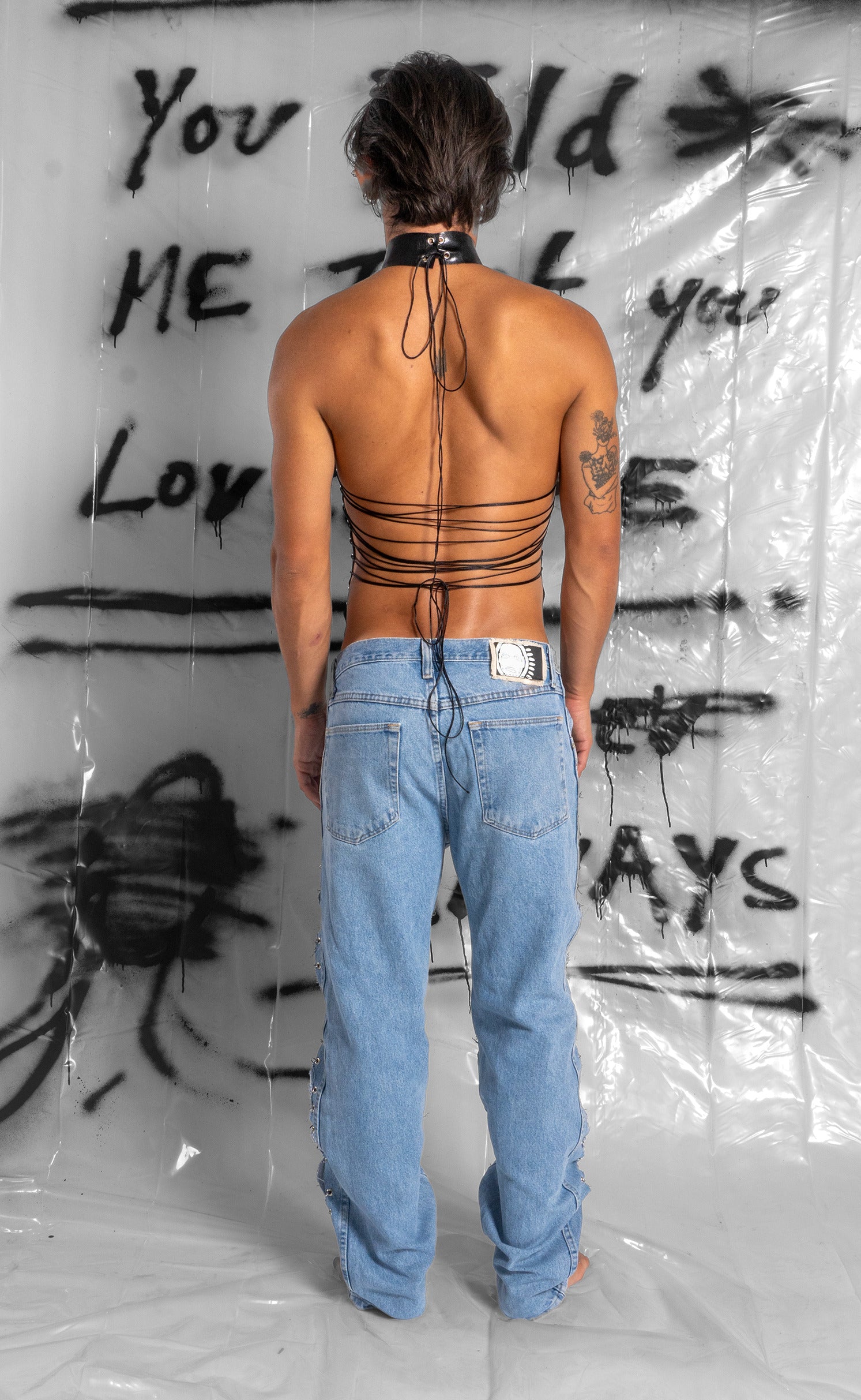 Hand Painted 'Surrender' Jeans