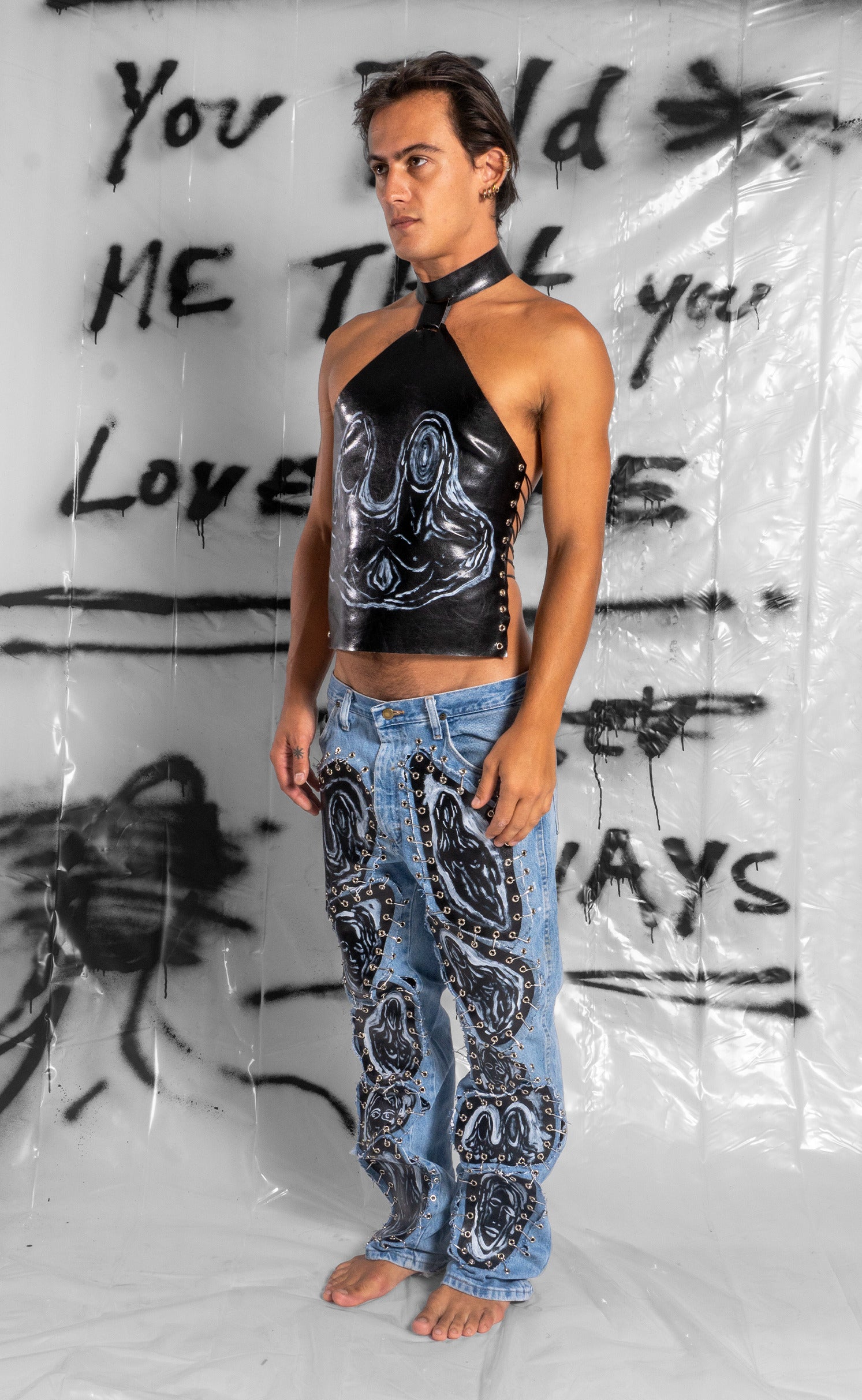 Hand Painted 'Surrender' Tank Top