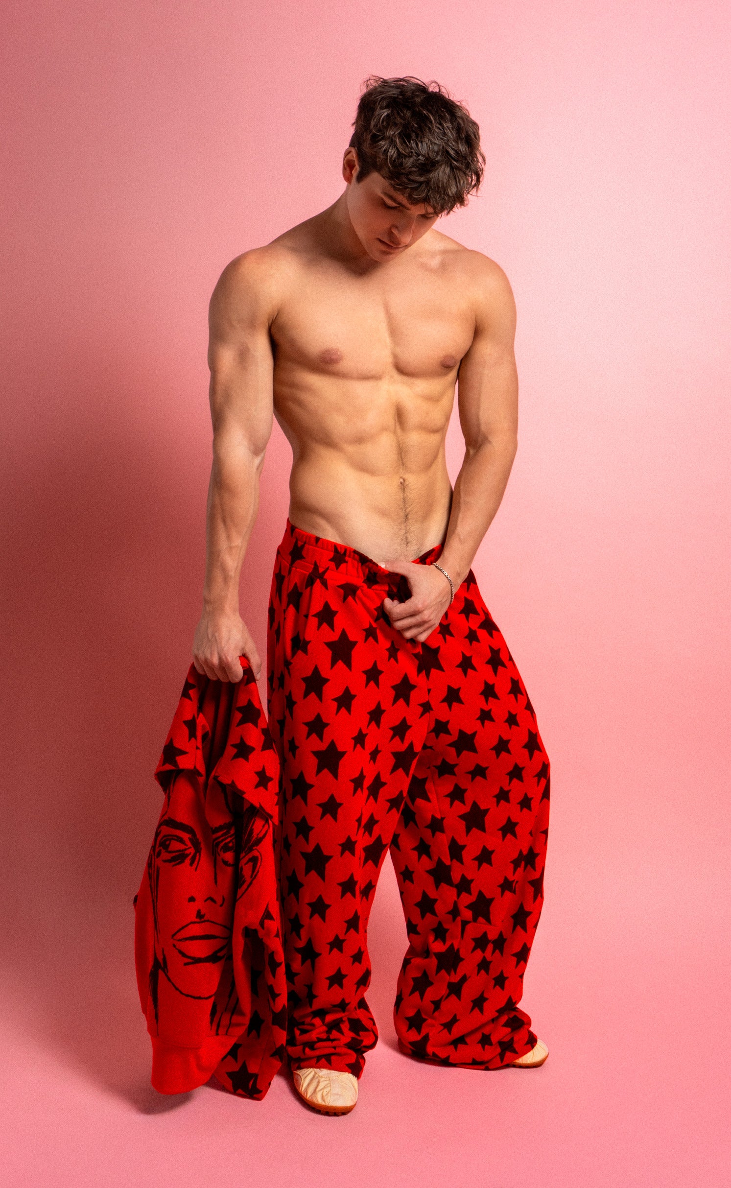'Star Boy' Wide-Leg Sweatpant