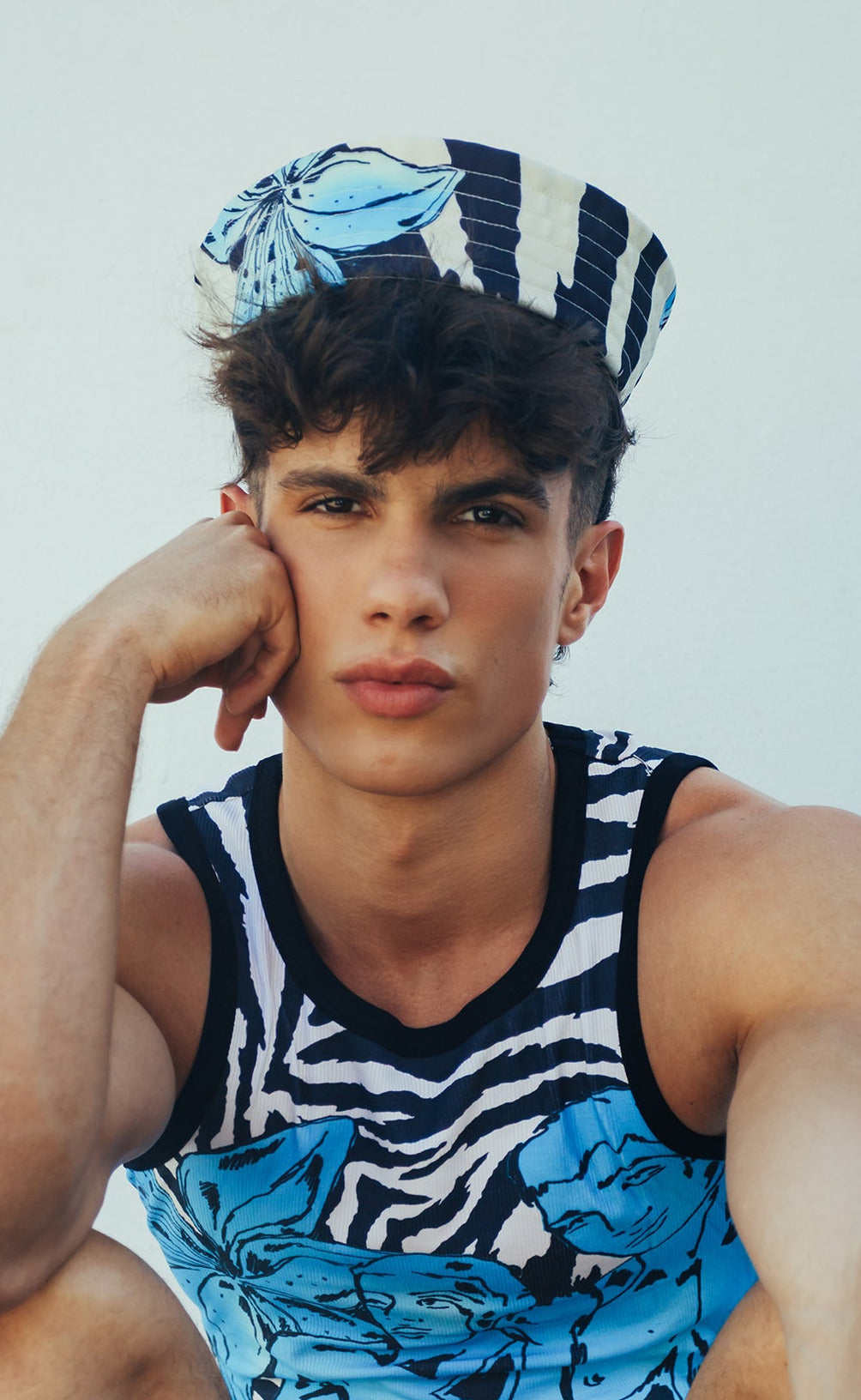 'Return To Paradise' Lace-Up Sailor Cap