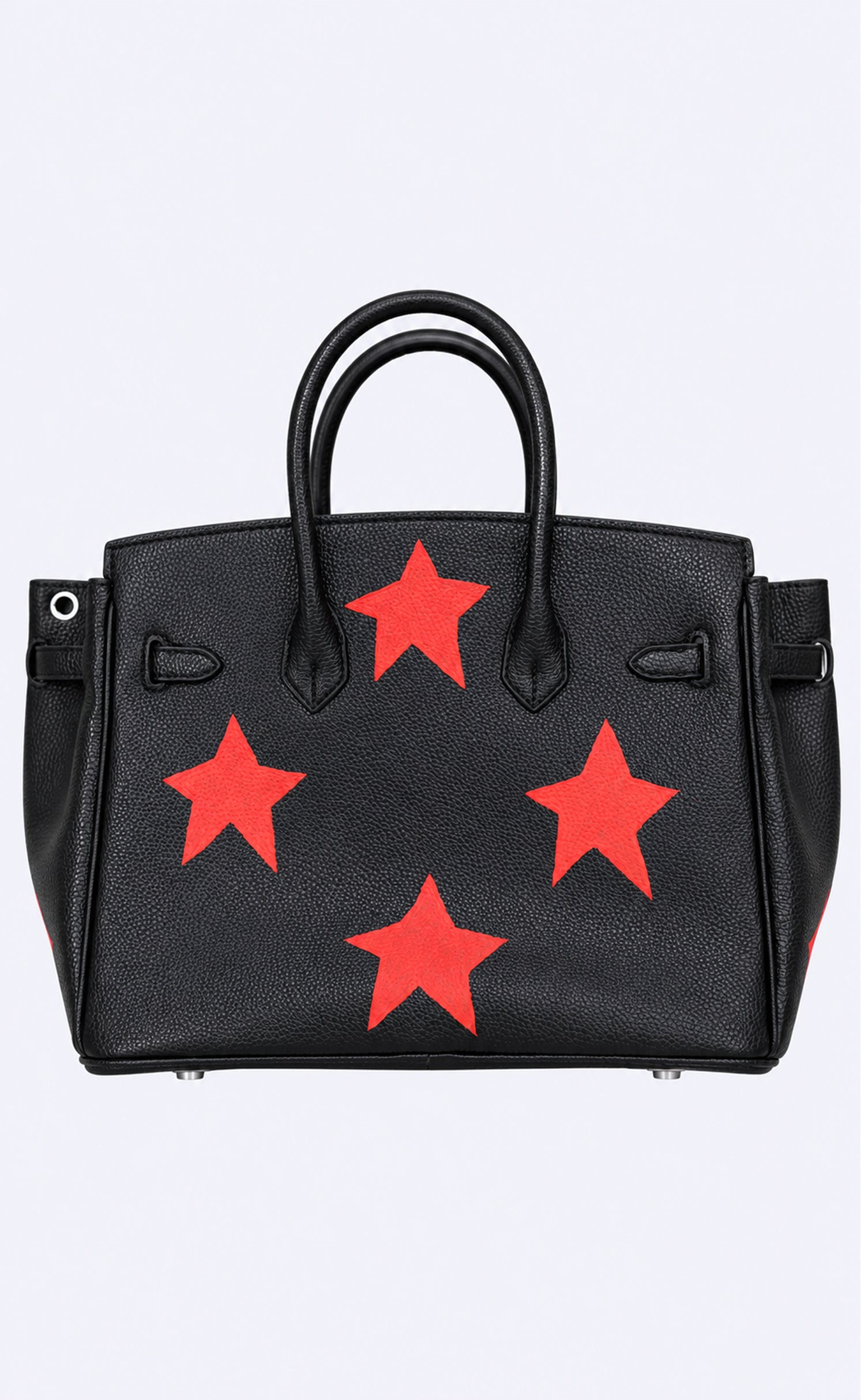 Large Painted Leather Tote, 12x9x6