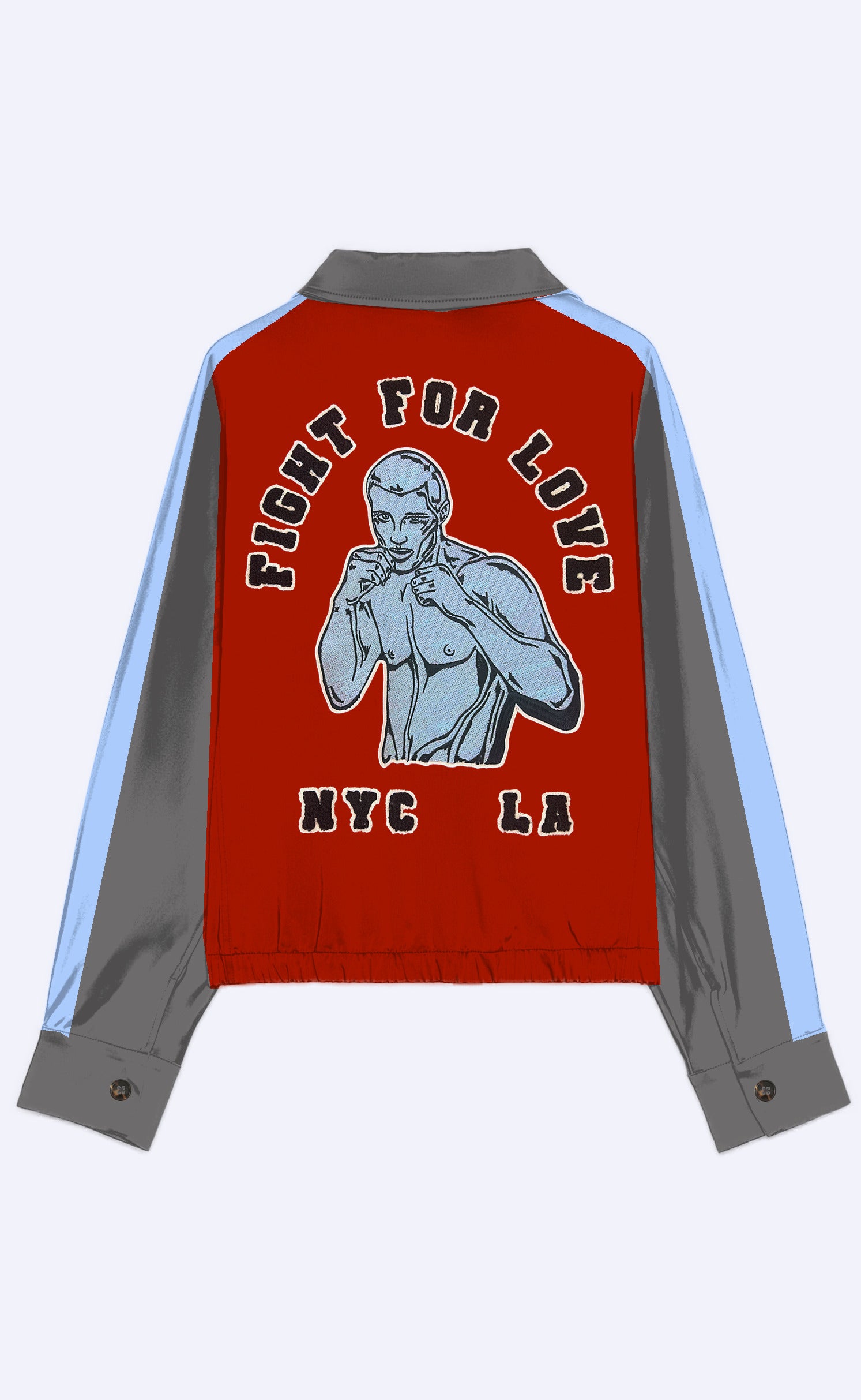 Satin 'Fight For Love' Varsity Bomber