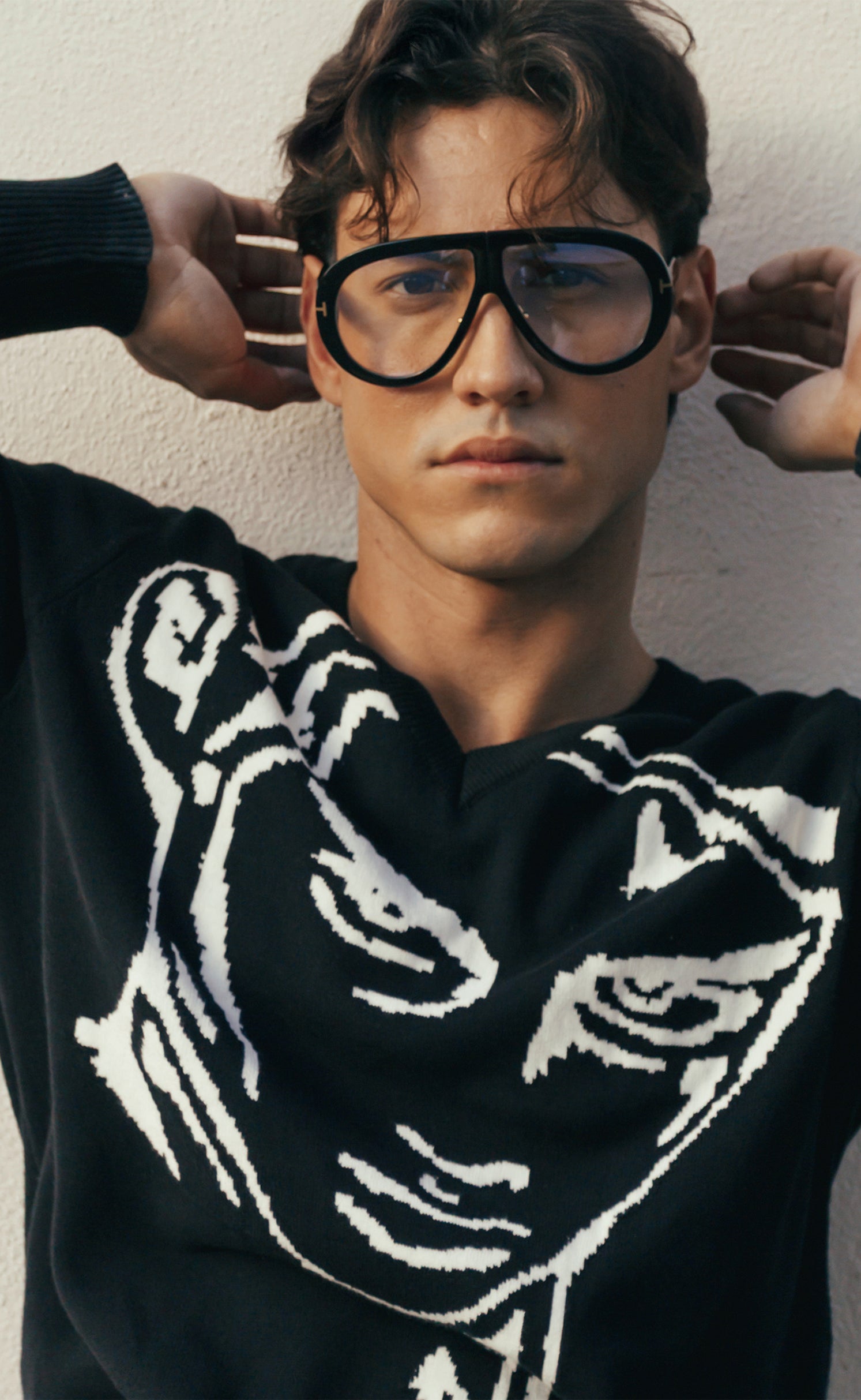 'Luka' V-Neck Knit Sweater