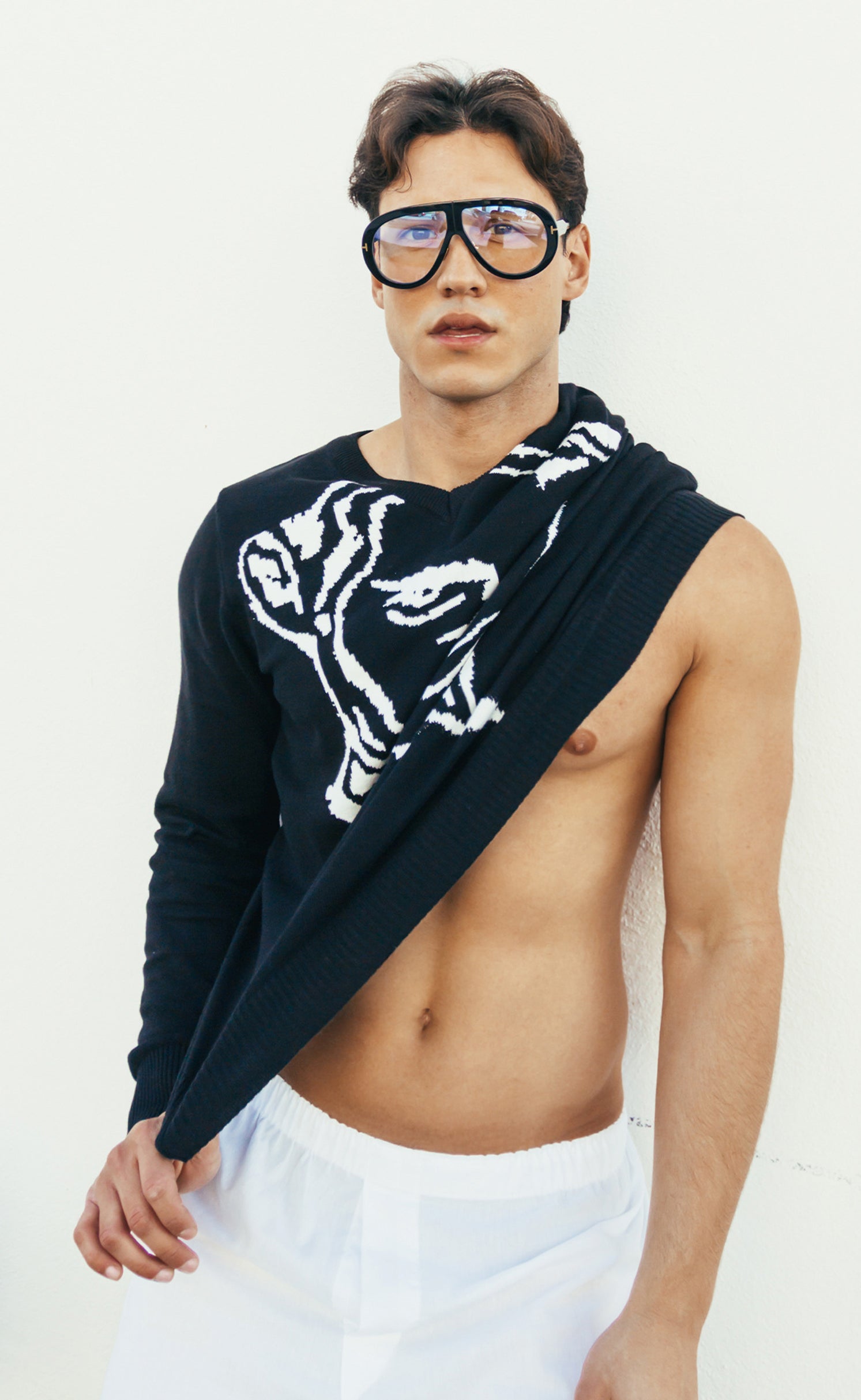 'Luka' V-Neck Knit Sweater