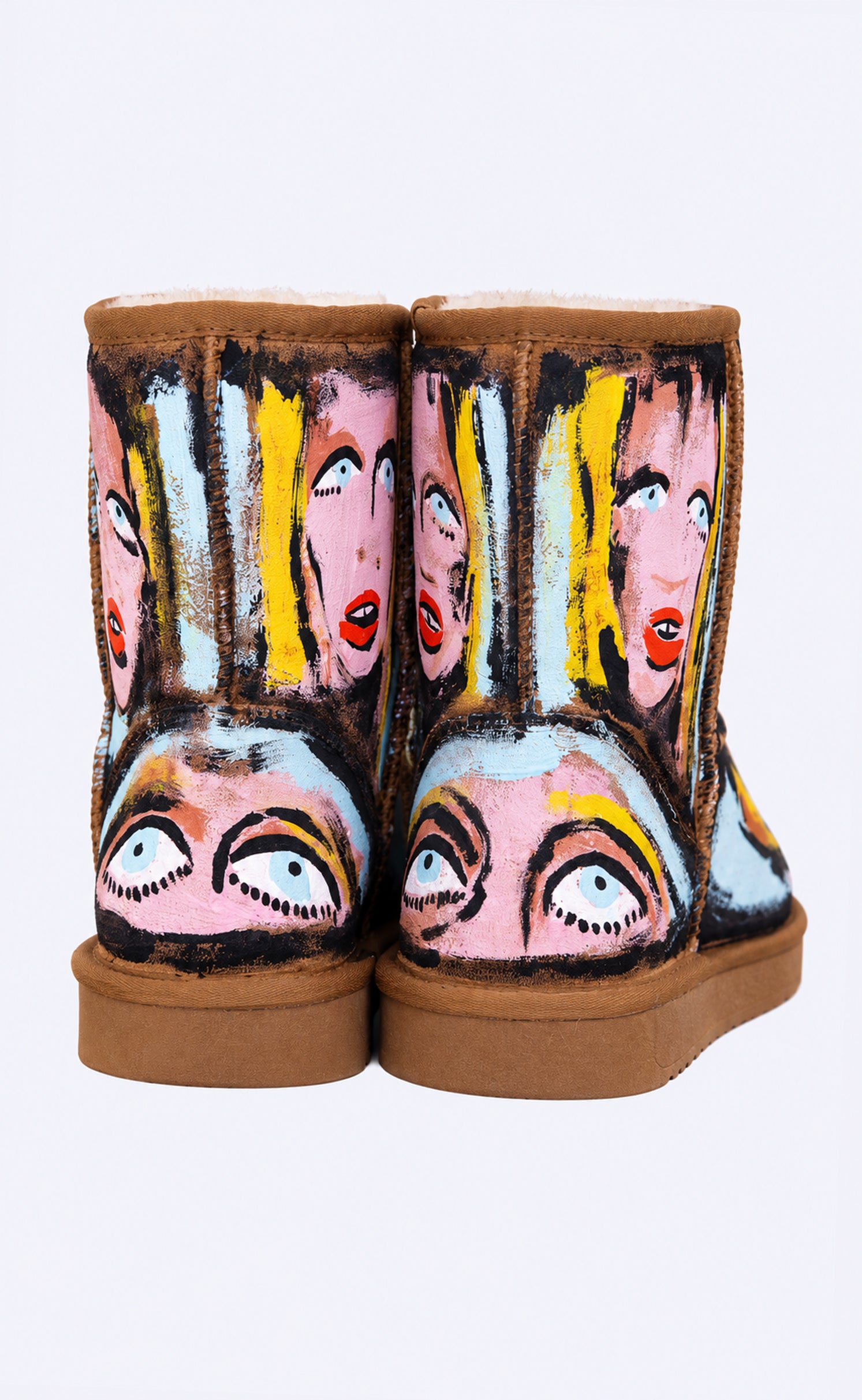 Hand Painted Classic Suede Boot, EU 44