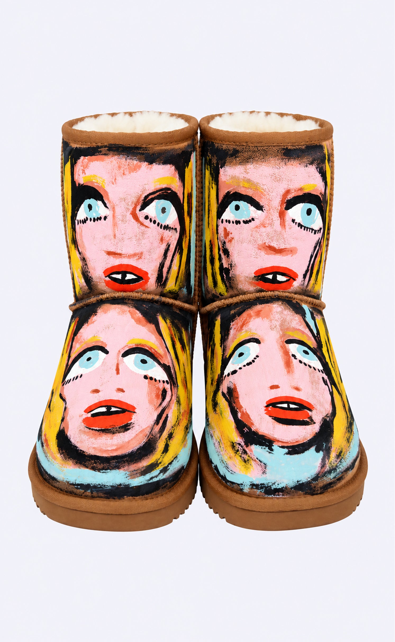 Hand Painted Classic Suede Boot, EU 44