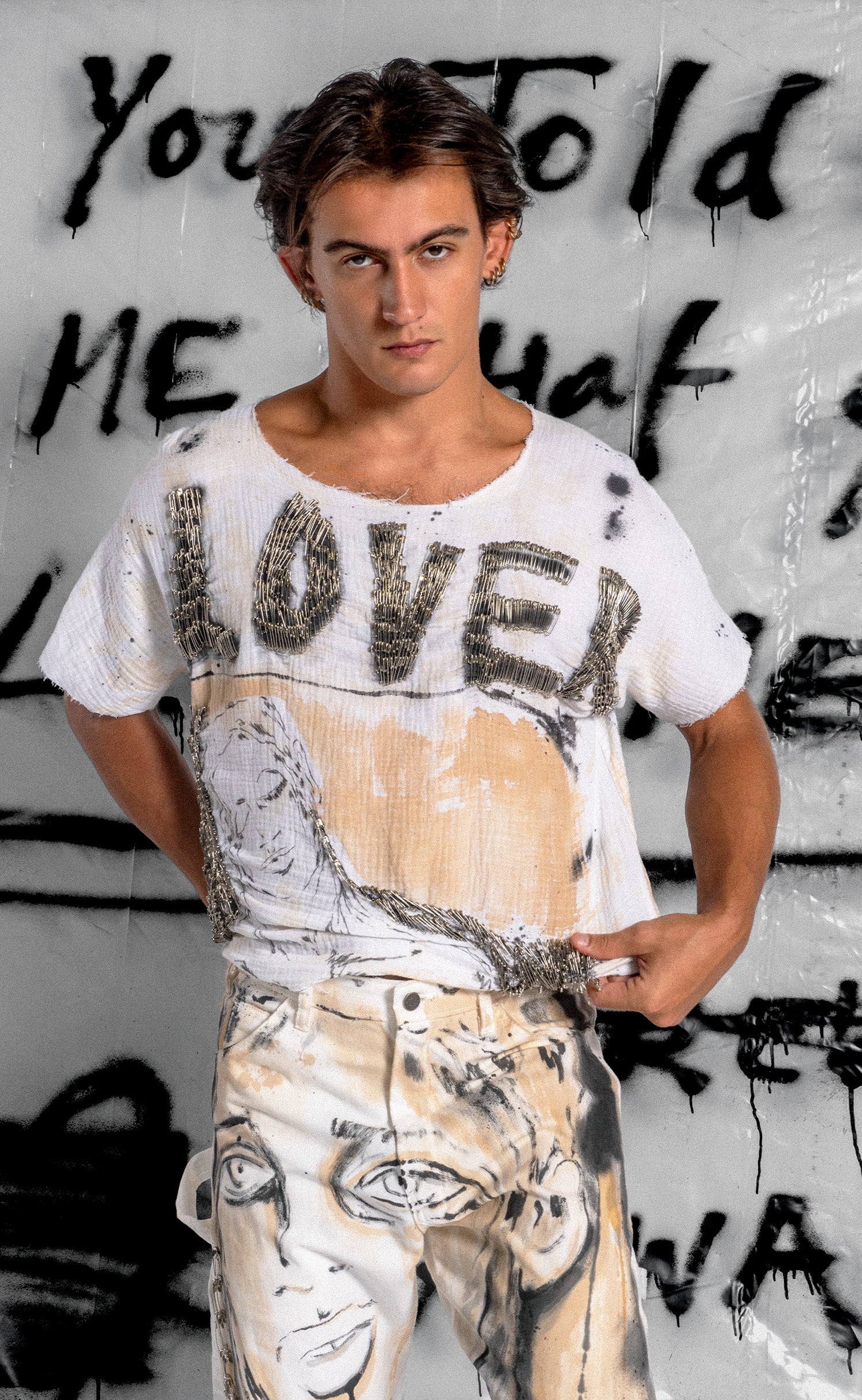Hand Painted 'Beyond Love' Shirt