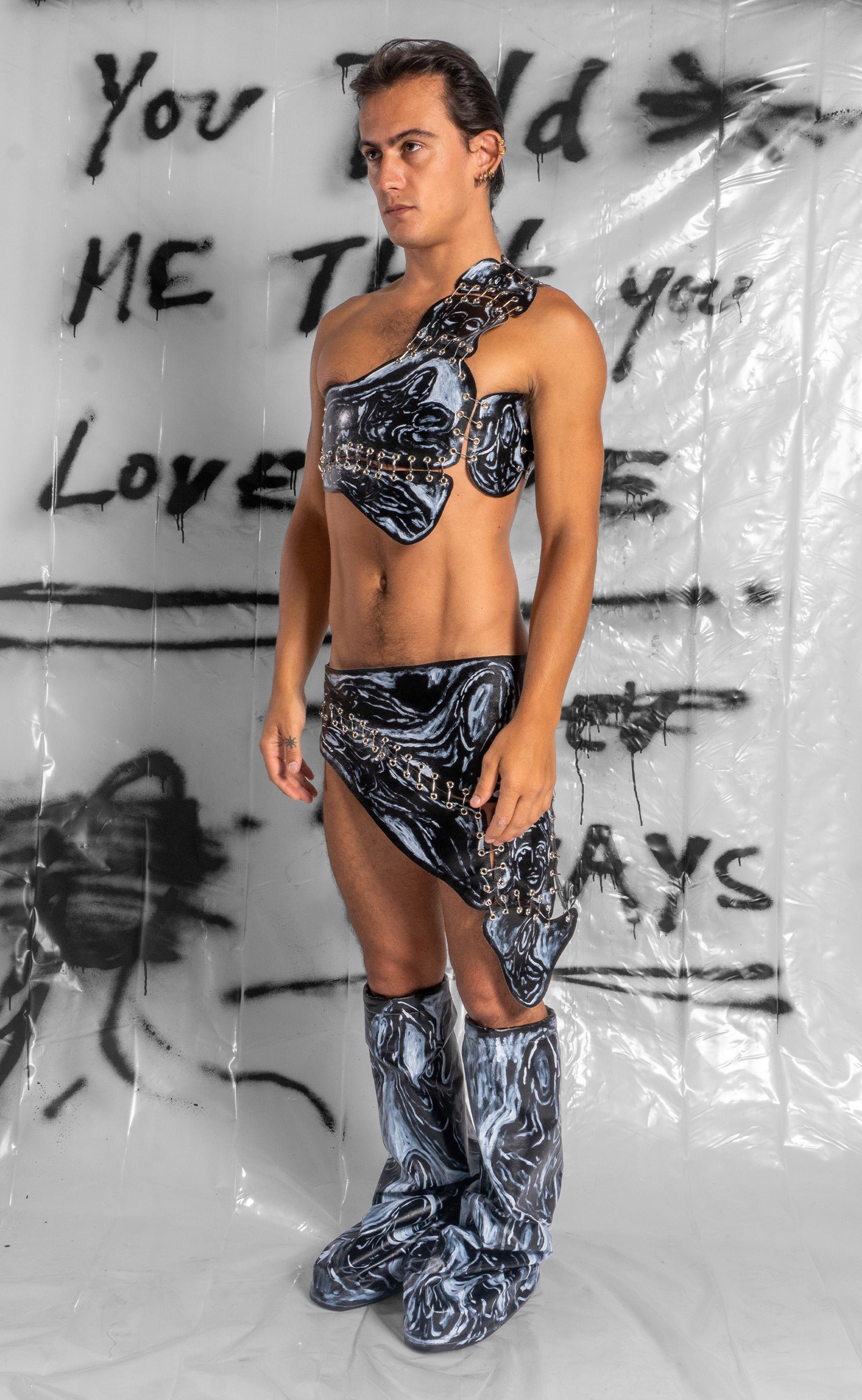 Hand Painted 'Pretty On The Outside' Skirt