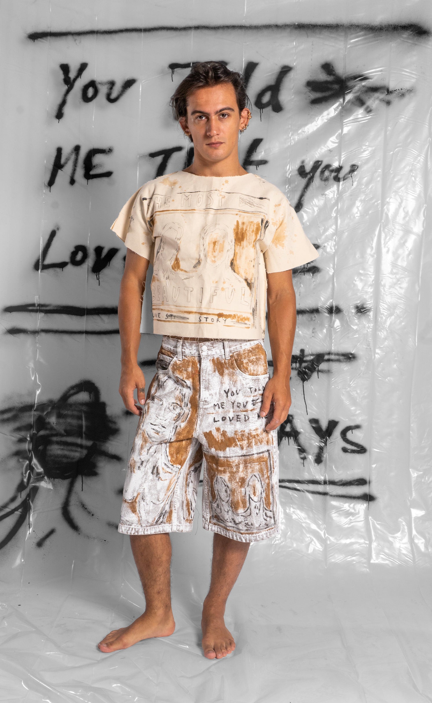 'Greatest Love' Jean Shorts - 30 Waist