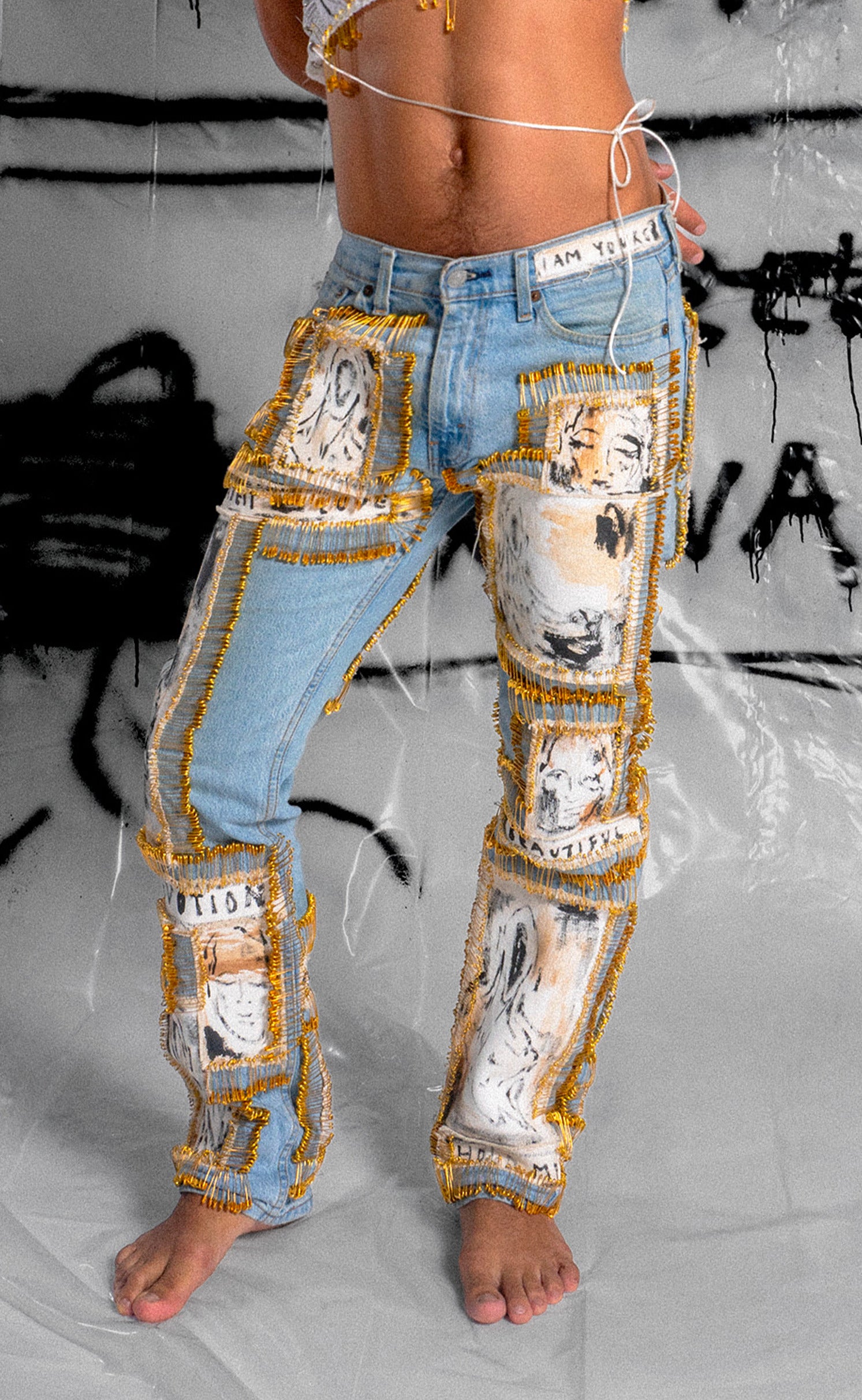 'Golden Boy' Jeans - 28 Waist