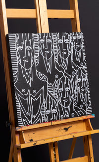 'Get In Line' 20 x 20 - Patrick Church