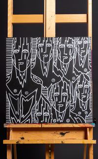 'Get In Line' 20 x 20 - Patrick Church