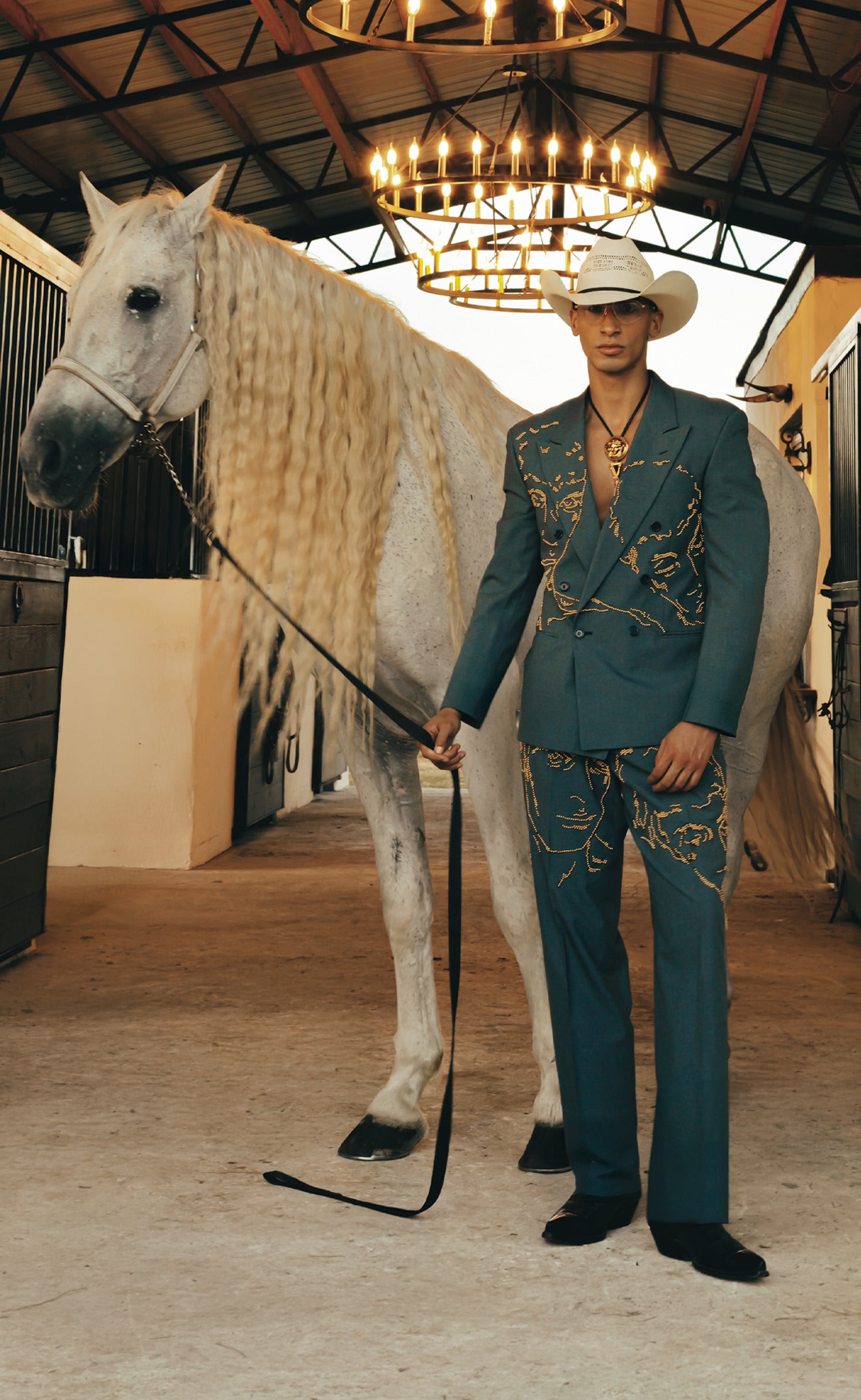 Hand Painted/Studded Custom Suit - Patrick Church