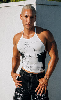 'Handle With Care' Halter Top - Patrick Church